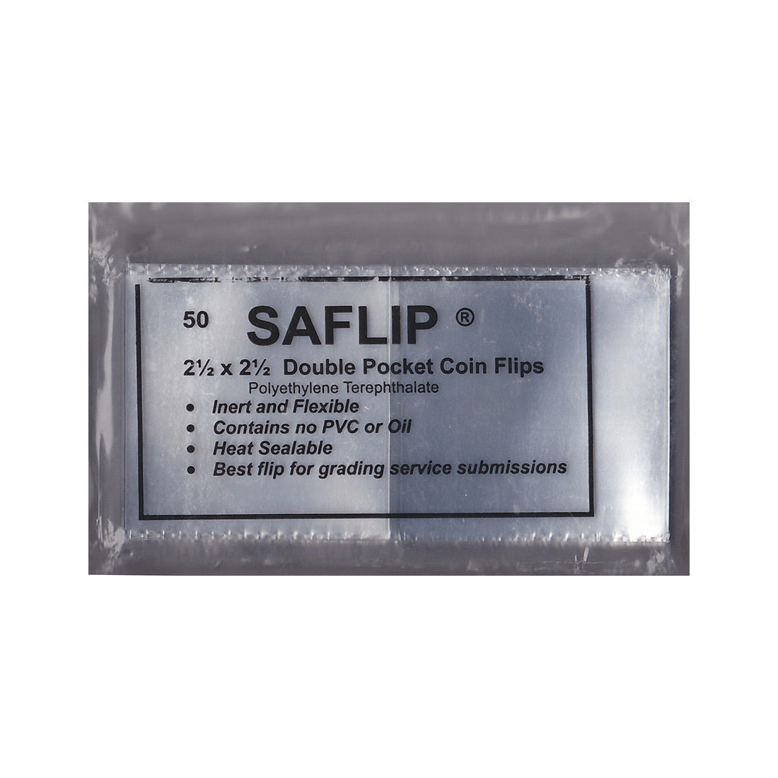 Saflips 2.5x2.5 Pack of 50